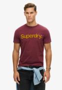 Superdry Shirt met ronde hals CLASSIC CORE LOGO SHADOW TEE