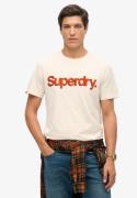 Superdry Shirt met ronde hals CLASSIC CORE LOGO SHADOW TEE