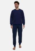 GÖTZBURG Pyjama Donker elastische manchetten, lange mouwen, ronde hals...