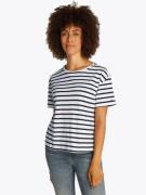 Tommy Hilfiger Shirt met korte mouwen MODERN CO LINEN C-NK SS met stre...