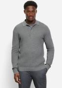 OLYMP Trui met polokraag Waffle Structure Pullover