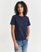 Gant T-shirt REG TONAL SHIELD SS T-SHIRT Ronde hals, ton sur ton bordu...