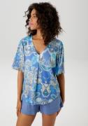 Aniston CASUAL Blouse zonder sluiting met grootvlak paisley-patroon