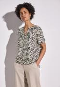STREET ONE Blouse met korte mouwen met grafisch patroon