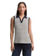 Tom Tailor Gebreide top in streepjes-look en met polokraag