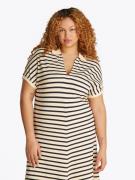 Tommy Hilfiger Curve Midi-jurk CRV LYOCELL OPEN-NK MIDI DRESS in grote...