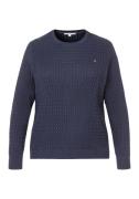 Tommy Hilfiger Curve Trui met ronde hals CRV CO CABLE C-NK LS SWEATER ...