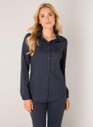 Base Level Blouse met lange mouwen TAMARA met stretch en knoopsluiting