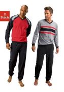 le jogger® Pyjama Pyjama in lange vorm (4-delig, Set van 2)