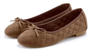 Lascana Ballerina's Slipper, instapschoen met strikapplicatie vegan