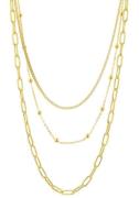 Firetti Edelstalen ketting Sieraad cadeau trio layerketting