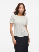 Vila Shirt met korte mouwen VIKASSIE S/S POINTELLE TOP - NOOS