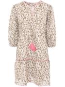 Zwillingsherz Zomerjurk "Colorful Leopard" met franjes en contrasteren...