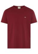 Gant T-shirt SLIM SHIELD SS T-SHIRT met logoborduursel op borsthoogte