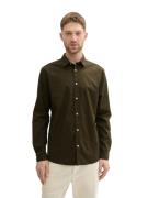 Tom Tailor Overhemd met lange mouwen met 2-knop sluiting aan de mouw