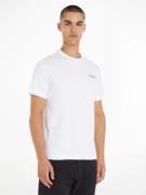 Calvin Klein T-shirt Micro Logo van dikke winterjersey, met logoprint