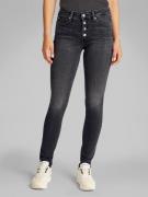 Calvin Klein Skinny fit jeans Mid rise skinny met open knoopsluiting