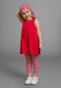 KIDSWORLD Jurk, legging & haarband 3-delig set: jurk, capri en gestree...