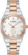 Bulova Kwartshorloge Horloge, dameshorloge, parelmoer wijzerplaat, dia...