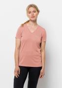 Jack Wolfskin Shirt met V-hals CROSSTRAIL T WOMEN