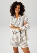 Aniston CASUAL Overhemdblouse met glanzdraden versierde strepen