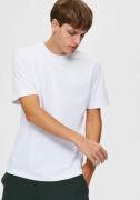 SELECTED HOMME Shirt met ronde hals SLHCOLMAN SS O-NECK TEE NOOS