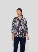 Rabe Gedessineerde blouse met minimal-print en knoopsluiting