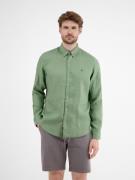 Lerros Overhemd met lange mouwen met geborduurd logo