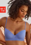 Lascana Push-up-bh met beugel in bandeau-vorm van kant met extra platt...