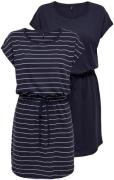 Only Shirtjurk ONLMAY LIFE S/S DRESS 2 PACK CS JRS flexibel taillierba...