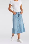 Levi's® Jeans rok HR A LINE DECON SKIRT in trendy midi-lengte met rafe...