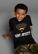 KIDSWORLD T-shirt ECHT JETZT? Korte mouwen, basic pasvorm, bedrukt, ro...