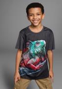 KIDSWORLD T-shirt Fotoprint: LITTLE LIZARD Korte mouwen, basic pasvorm...