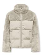 KIDS ONLY Gewatteerde jas KOGWANJA FUR PUFFER MIX COAT OTW