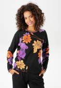 Aniston CASUAL Sweatshirt met grootvlak bloemen bedrukt