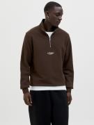 Jack & Jones Sweatshirt JJESOHO SWEAT QUARTER ZIP HN NOOS