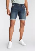 Bruno Banani Jeansshort comfortabele pasvorm, rechte pasvorm, met prak...