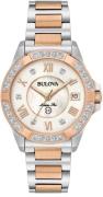Bulova Kwartshorloge Marine Star Horloge, dameshorloge, datum, diamant...