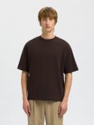 SELECTED HOMME Shirt met ronde hals SLHLOOSEOSCAR SS O-NECK TEE NOOS