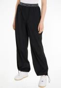 Tommy Jeans Curve Geweven broek TJW BAGGY TAPING TRACKPANT EXT