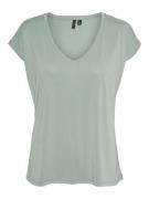 Vero Moda Shirt met V-hals VMFILLI SS V-NECK TEE GA NOOS in een materi...