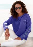 Elbsand Sweatshirt Anvor met logo-prints op de mouwen, sportief-casual