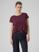 Vero Moda Shirt met ronde hals VMAVA PLAIN SS TOP GAJRS NOOS