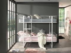 Vipack Stapelbed Oscar, metalen bed met 2 ligoppervlakken 90/200, stev...
