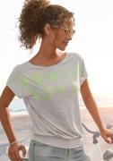 Venice Beach Shirt met ronde hals met logoprint, t-shirt, zomerse spor...