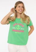 Zwillingsherz T-shirt Moin Moin met maritieme borduursel