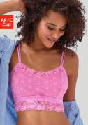 Vivance Bralette-bh van bloemige kant in lichte lange vorm, sexy linge...