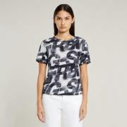 G-Star RAW T-shirt Sprayed Letters met all-over print