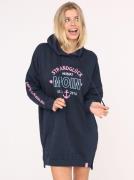 Zwillingsherz Sweatjurk Strandgeluk met borduursel voor en op de arm