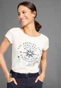 KangaROOS Shirt met print Korte mouwen, figuurvolgende snit, met metal...
